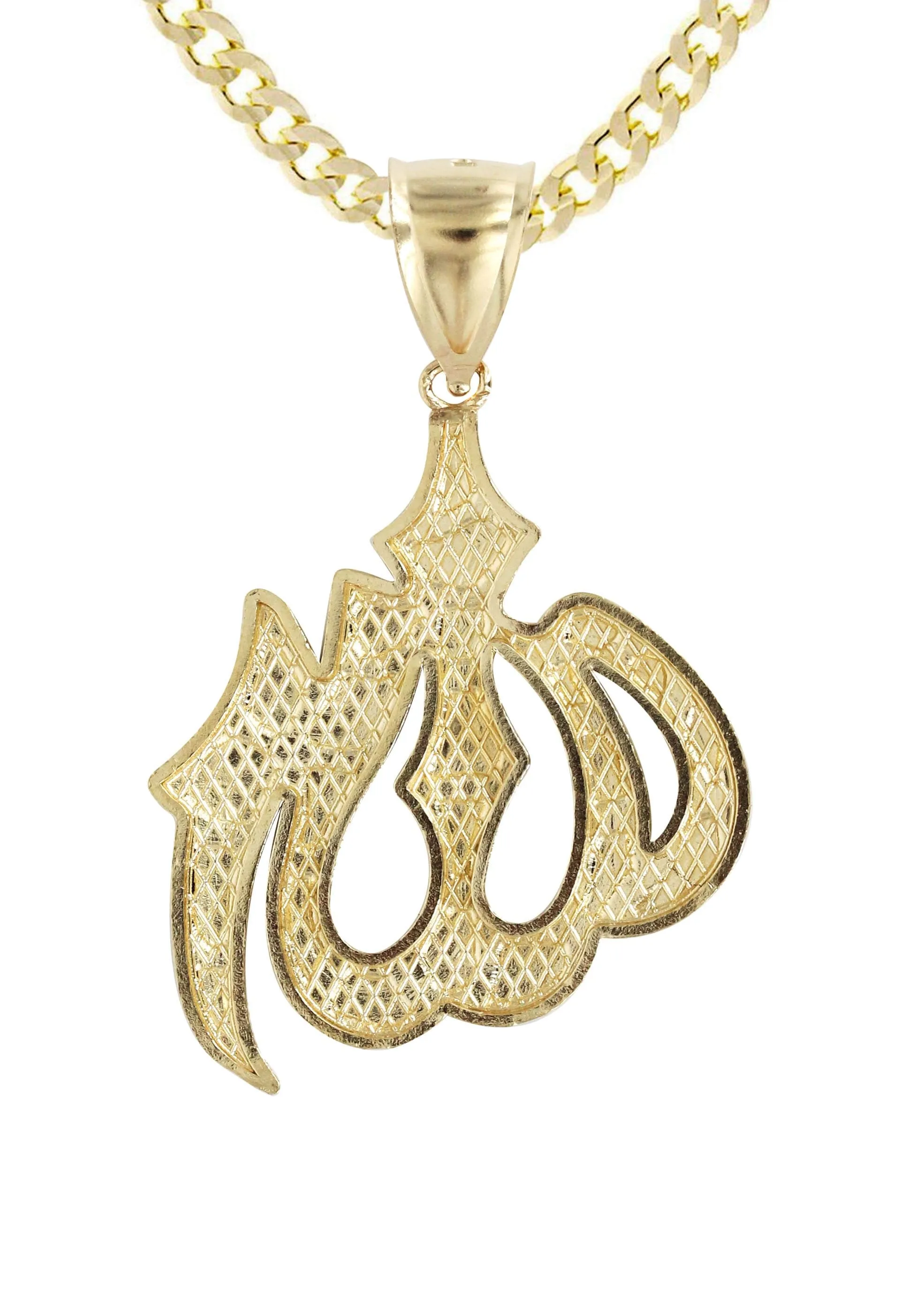 10K Yellow Gold Allah Necklace | Appx. 17 Grams