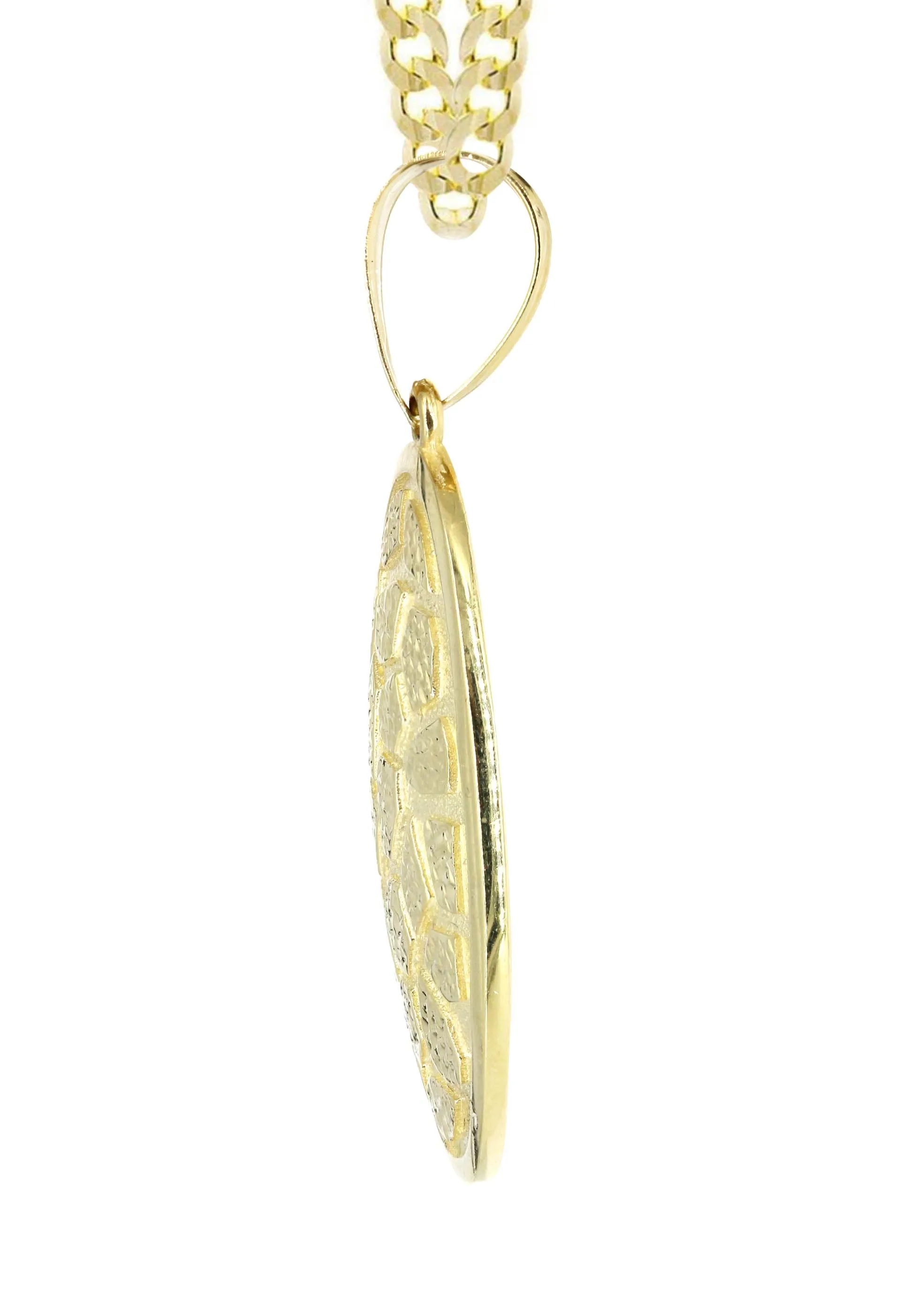 10K Yellow Gold Nugget Necklace | Appx. 15.8 Grams