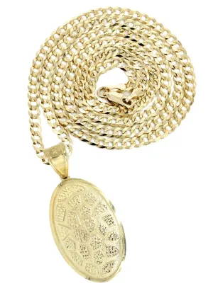 10K Yellow Gold Nugget Necklace | Appx. 15.8 Grams