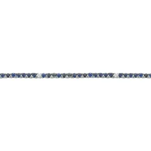 14K GOLD DIAMOND AND BLUE SAPPHIRE ELLIE TENNIS BRACELET