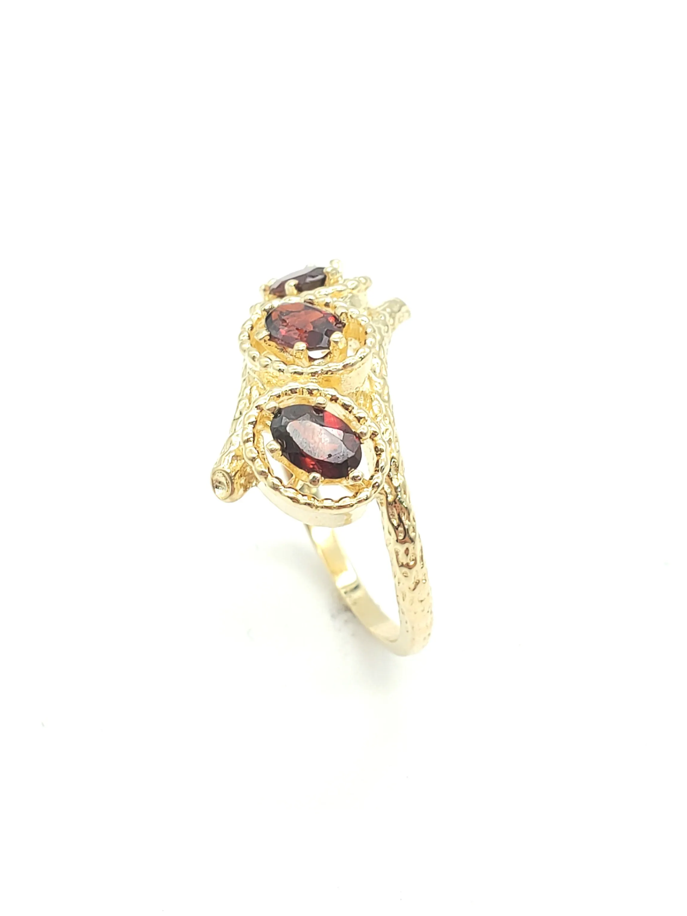 14k Gold Ruby Bypass Ring