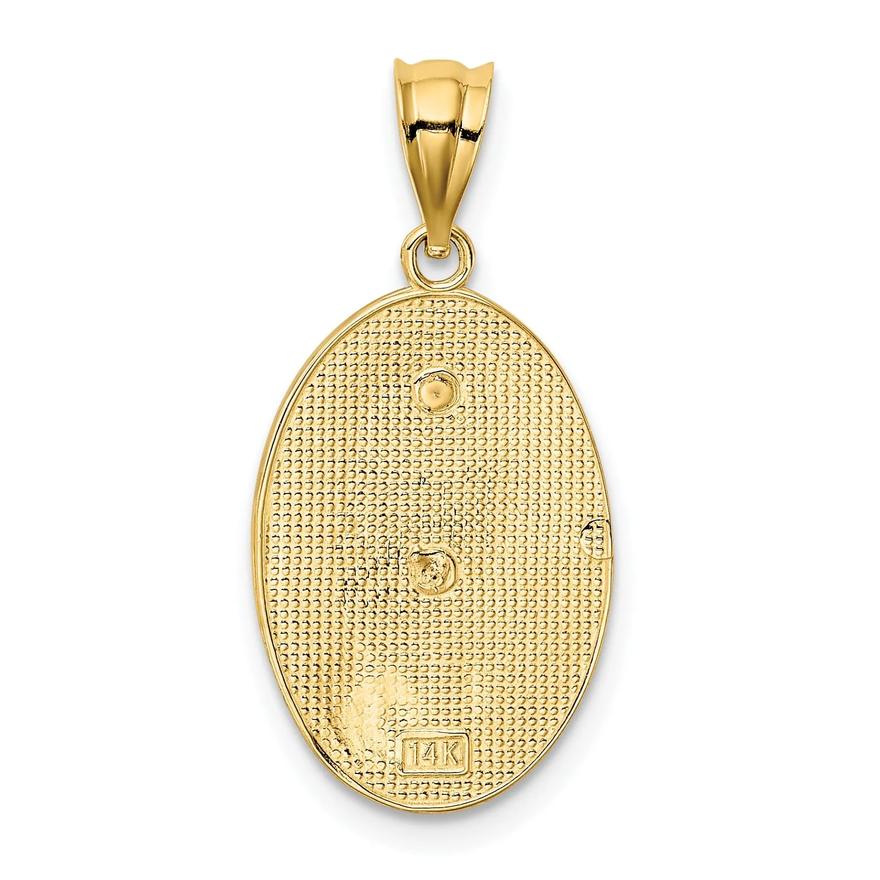 14k Two Tone Gold Guadalupe 15 Pendant