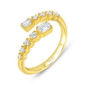 14K Yellow Gold Bypass Ring