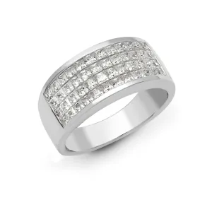 18ct White 1.50ct Princess Cut Diamond Ring