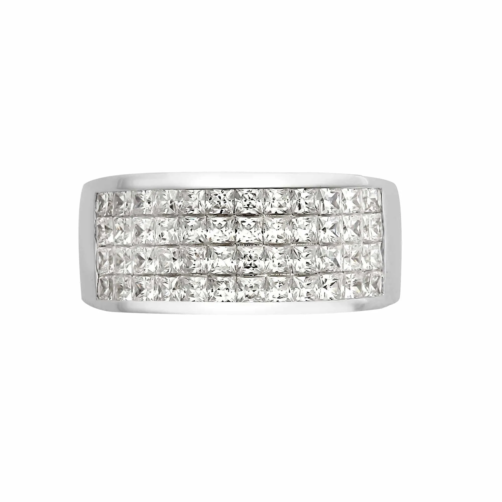 18ct White 1.50ct Princess Cut Diamond Ring