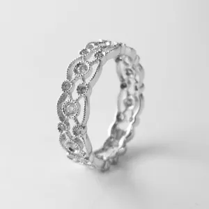 18ct White Gold Diamond Eternity Ring AR36386