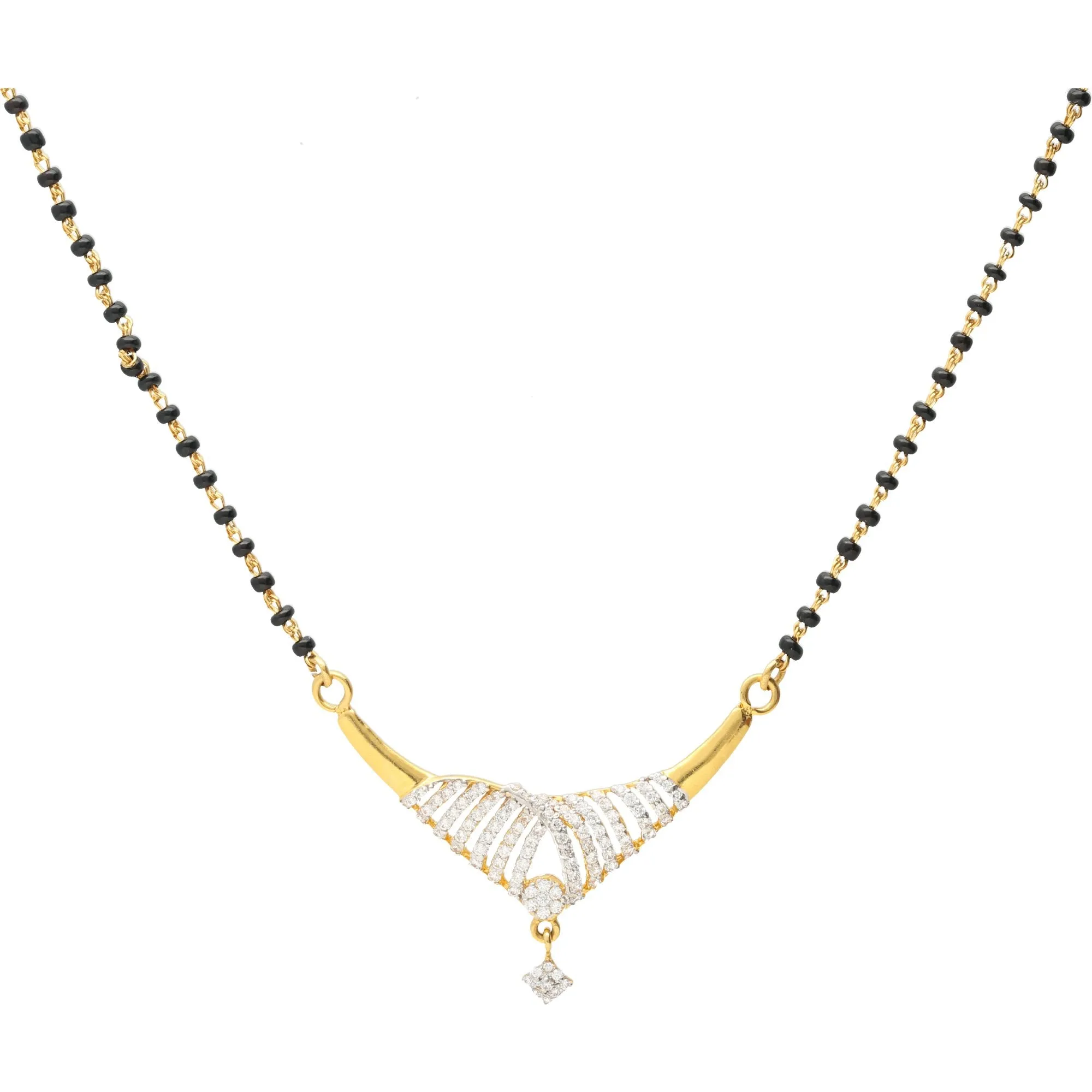 22K Gold Modern Mangalsutra Chain Necklace