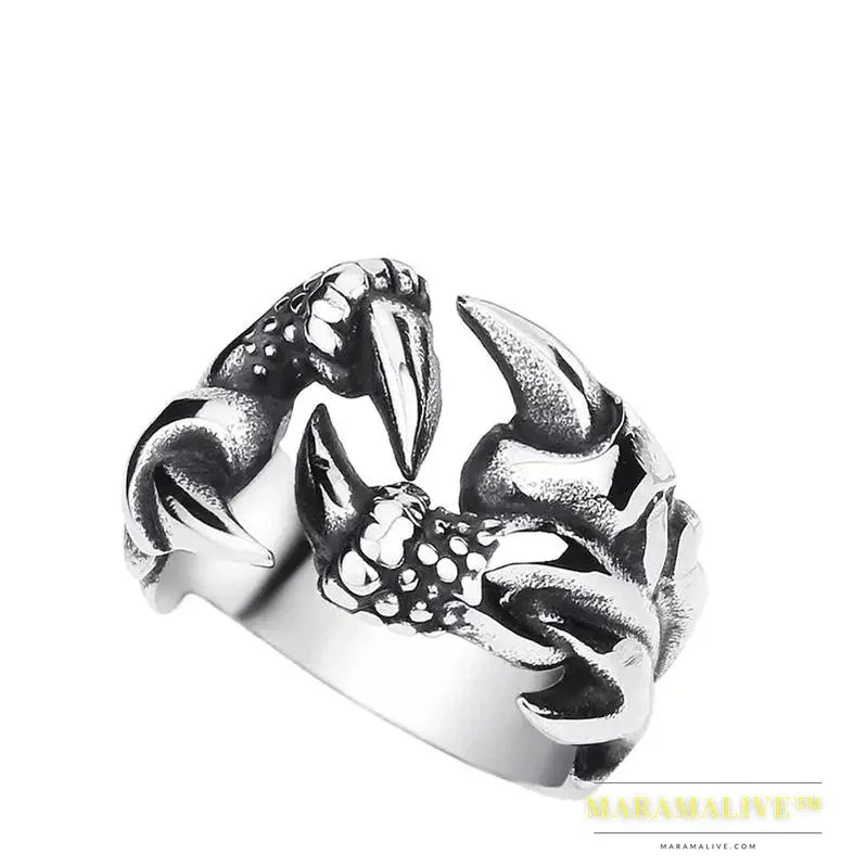 316L Stainless Steel ring Dragon Claw Ring for Men Fashion  Jewelry Biker Trendy