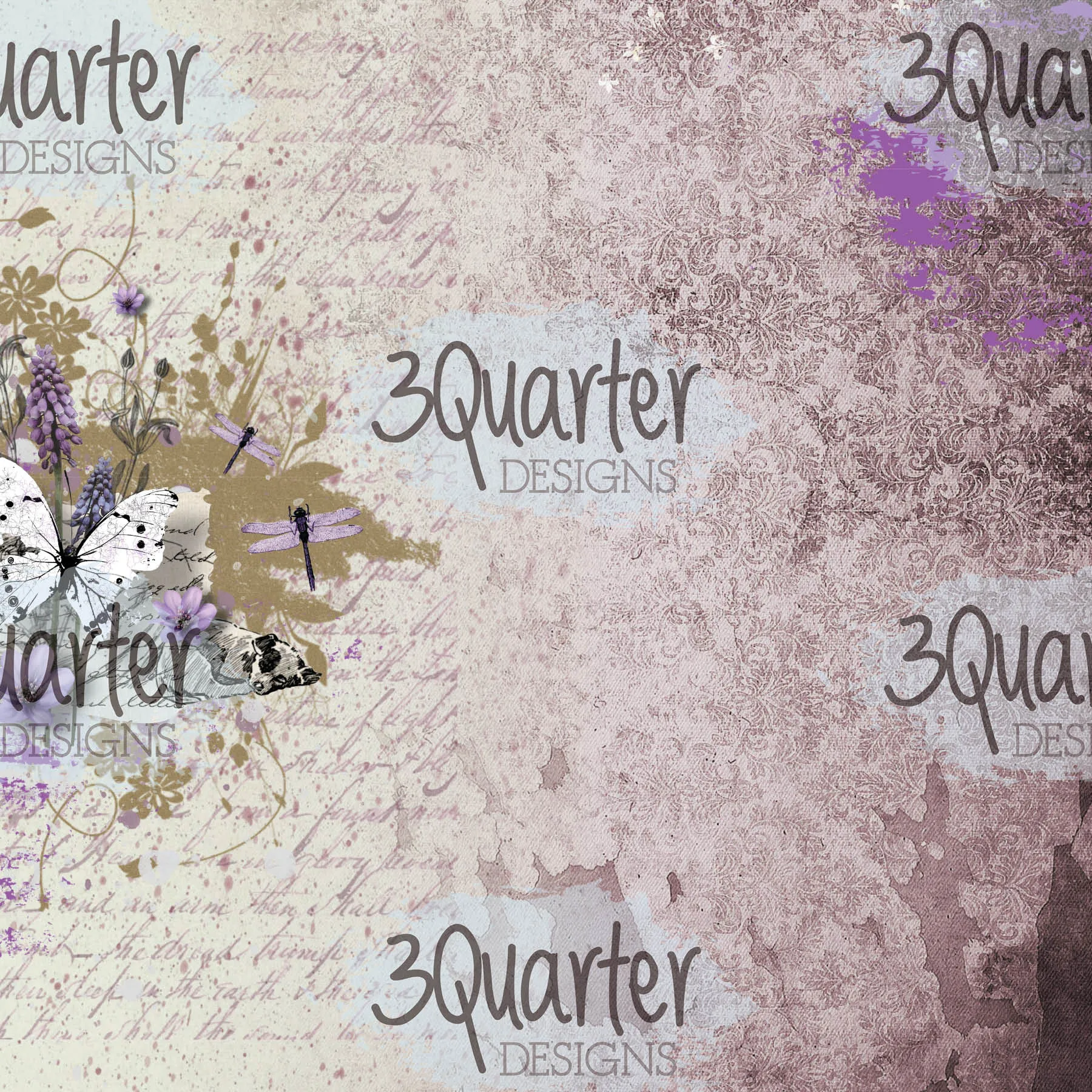 3Quarter Designs - Enchanted Amethyst - Paper Pad 8 x 8