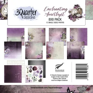 3Quarter Designs - Enchanted Amethyst - Paper Pad 8 x 8