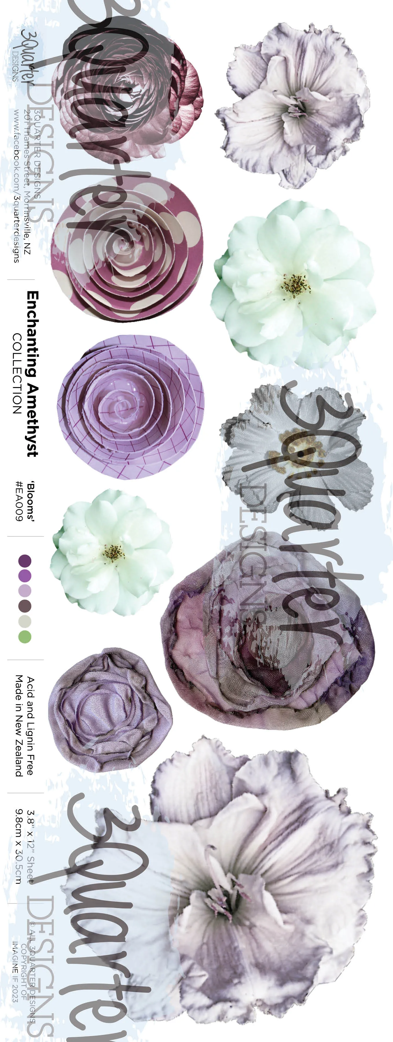 3Quarter Designs - Enchanted Amethyst - Scrapbook Collection