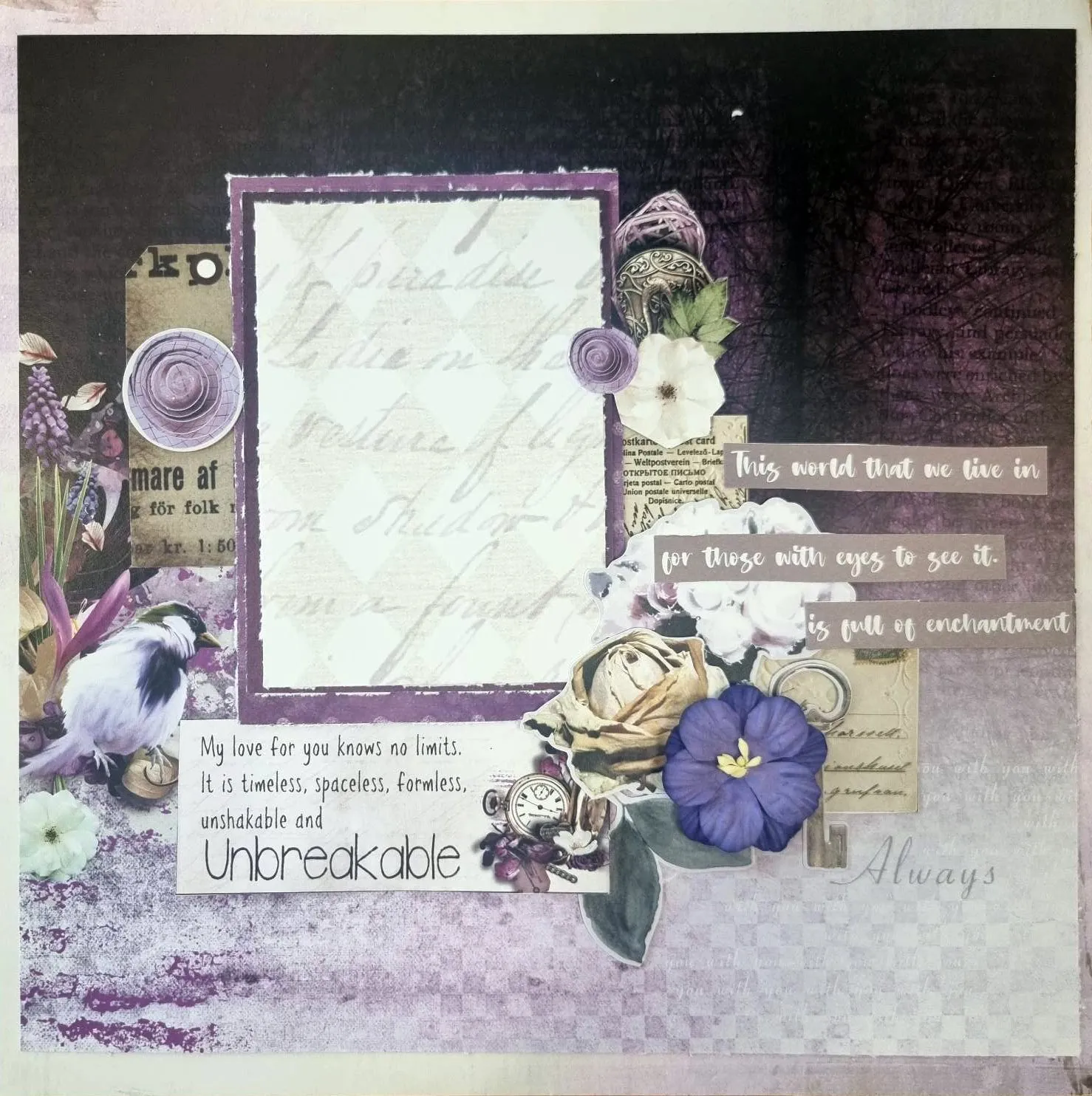 3Quarter Designs - Enchanted Amethyst - Scrapbook Collection