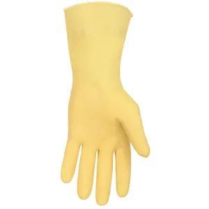 5110L MCR Safety Canners Gloves, Large, Latex, Amber, 12 Inch L, Rolled Cuff