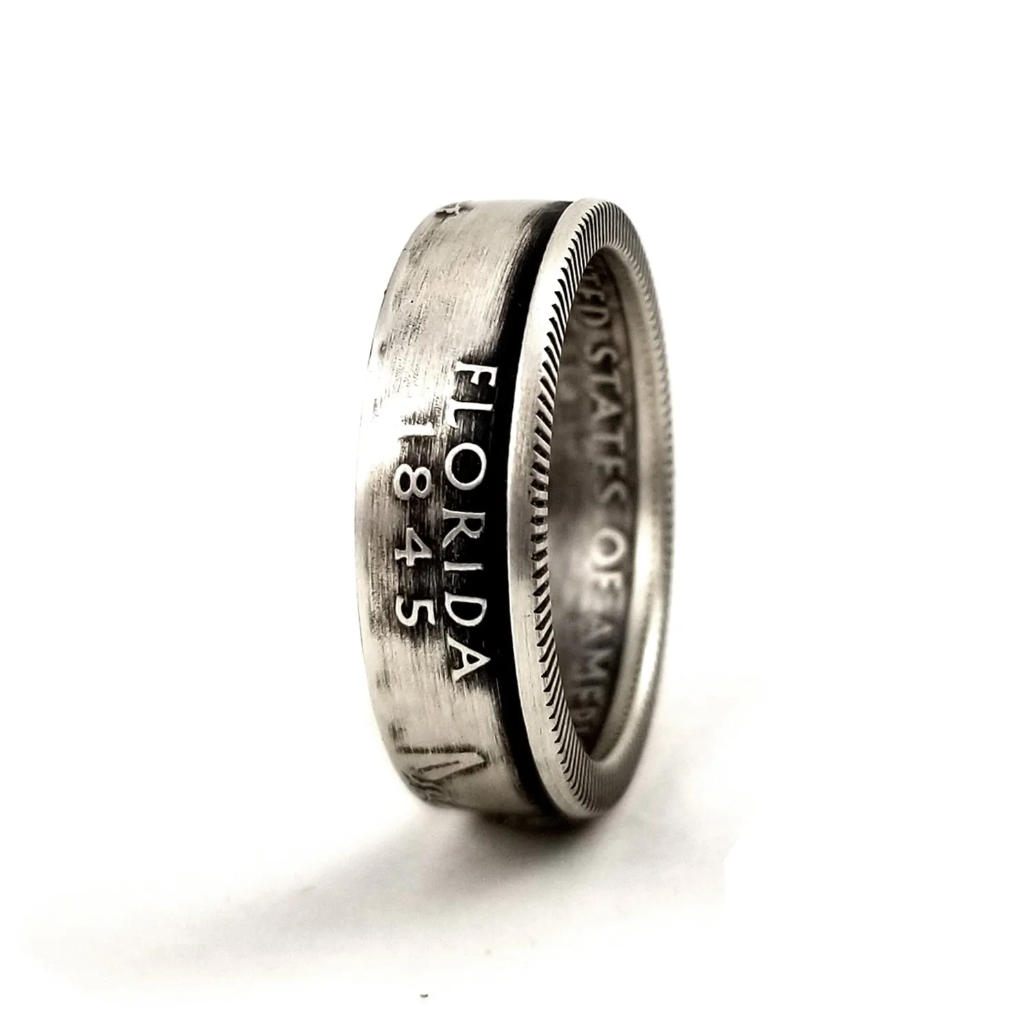 90% Silver Florida Quarter Ring