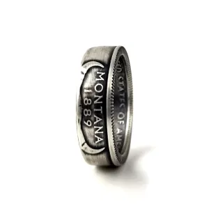 90% Silver Montana Quarter Ring