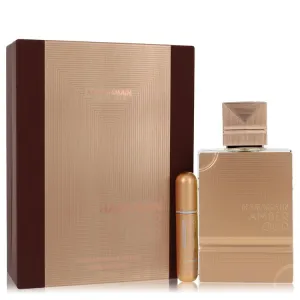 Al Haramain Amber Oud Gold Edition Extreme by Al Haramain Gift Set 6.7 oz 6.7 Pure Perfume Spray   0.34 oz Refillable Spray