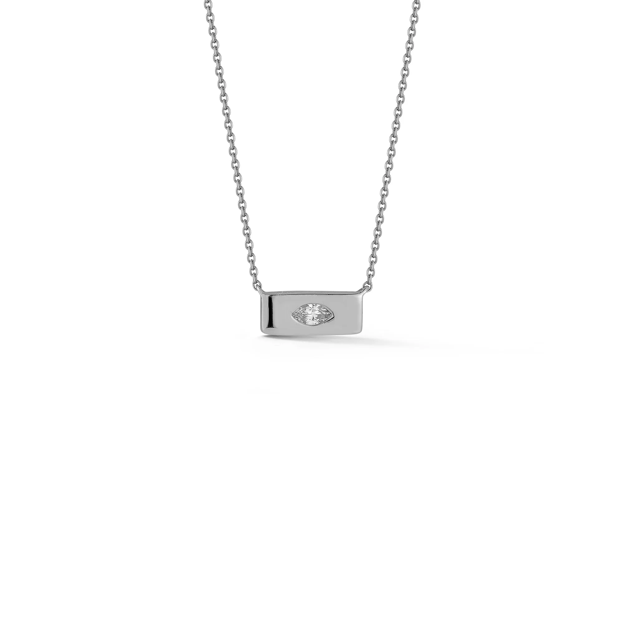 Alexa Jordyn Mini Inlay Gold Bar Necklace