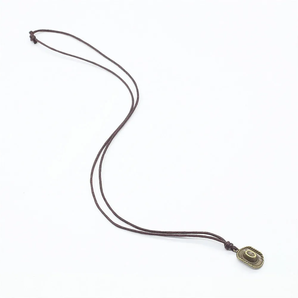 Alloy Bronze Cute Hat Lip Small Pendants Necklace Ladies Gift Hot Necklace Jewelry For Women