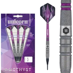 Amethyst 3 80% Tungsten Soft Tip Darts by Unicorn