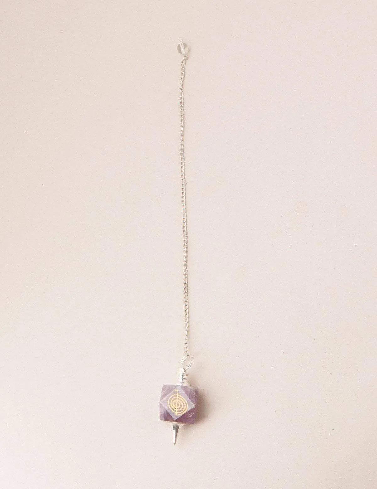 Amethyst Cho-ku Reiki Pendulum