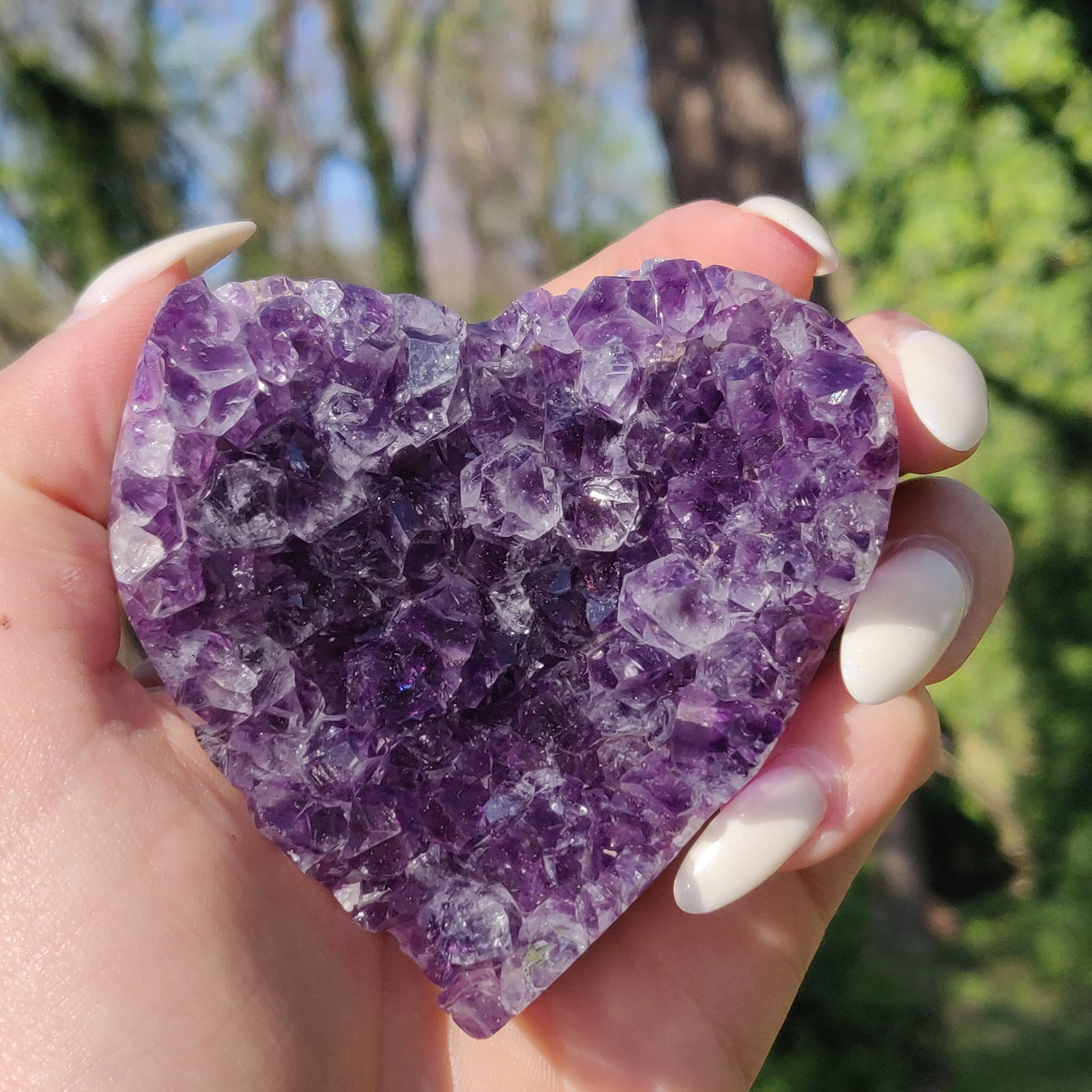 Amethyst Geode & Agate Heart (#24)