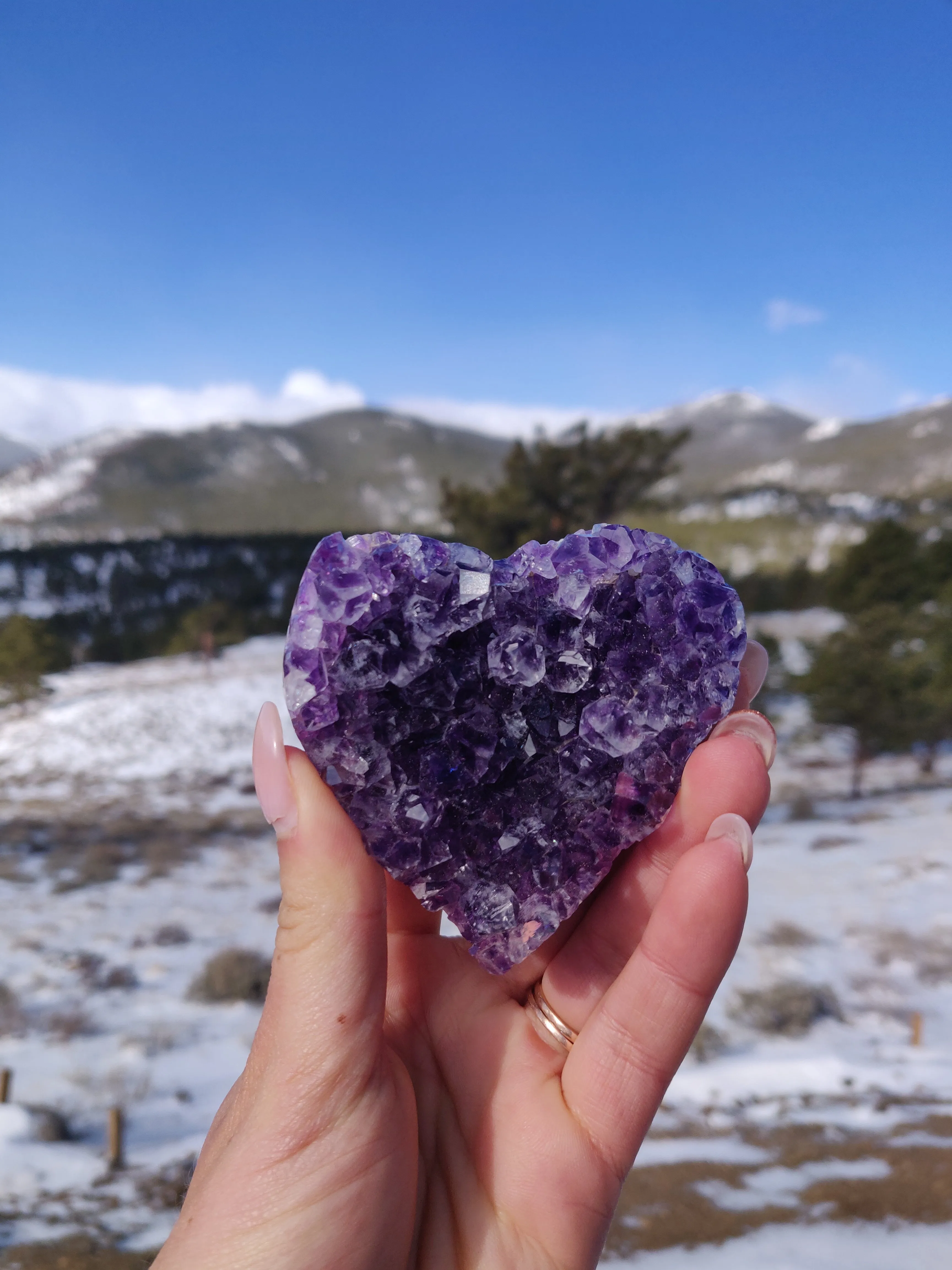 Amethyst Geode & Agate Heart (#24)