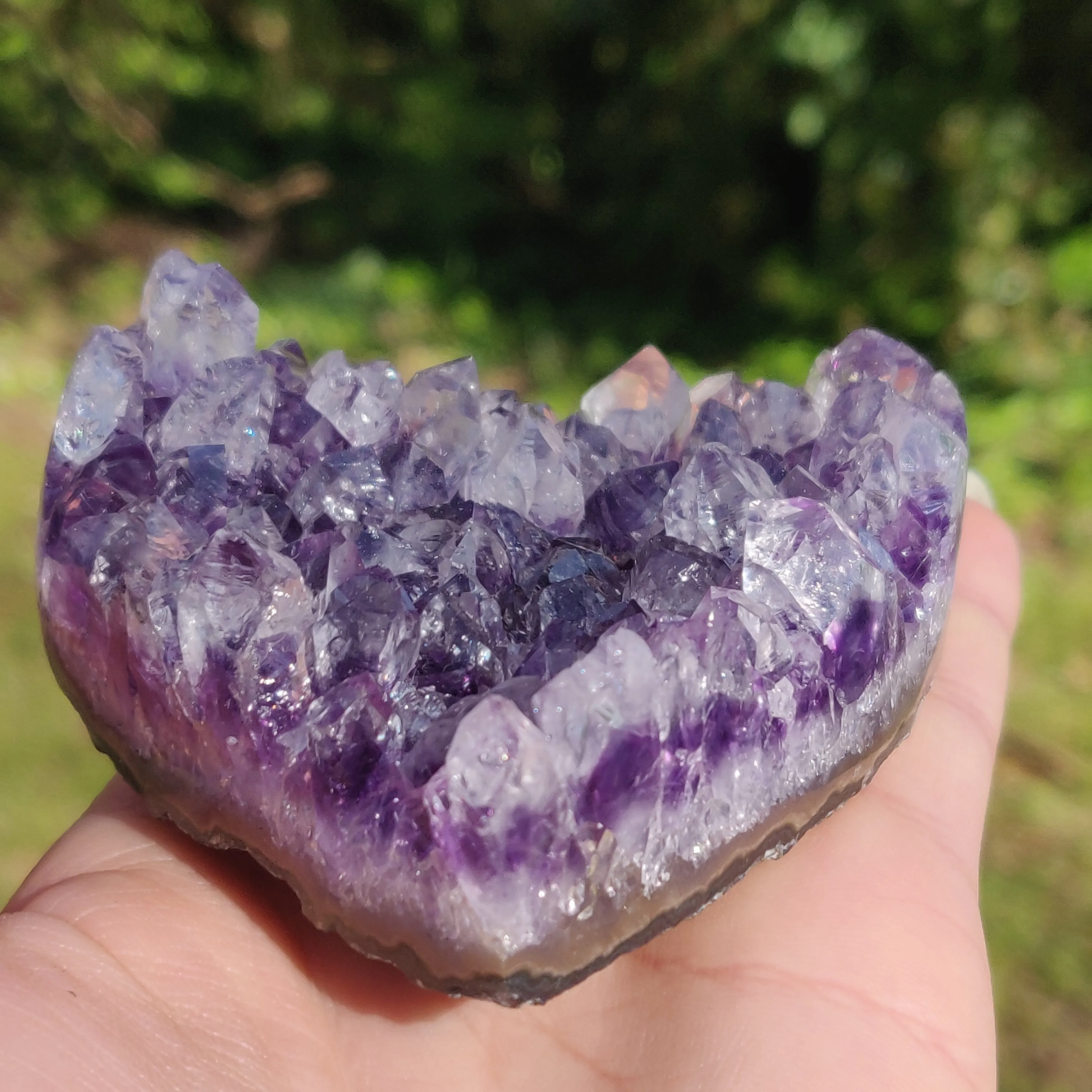 Amethyst Geode & Agate Heart (#24)