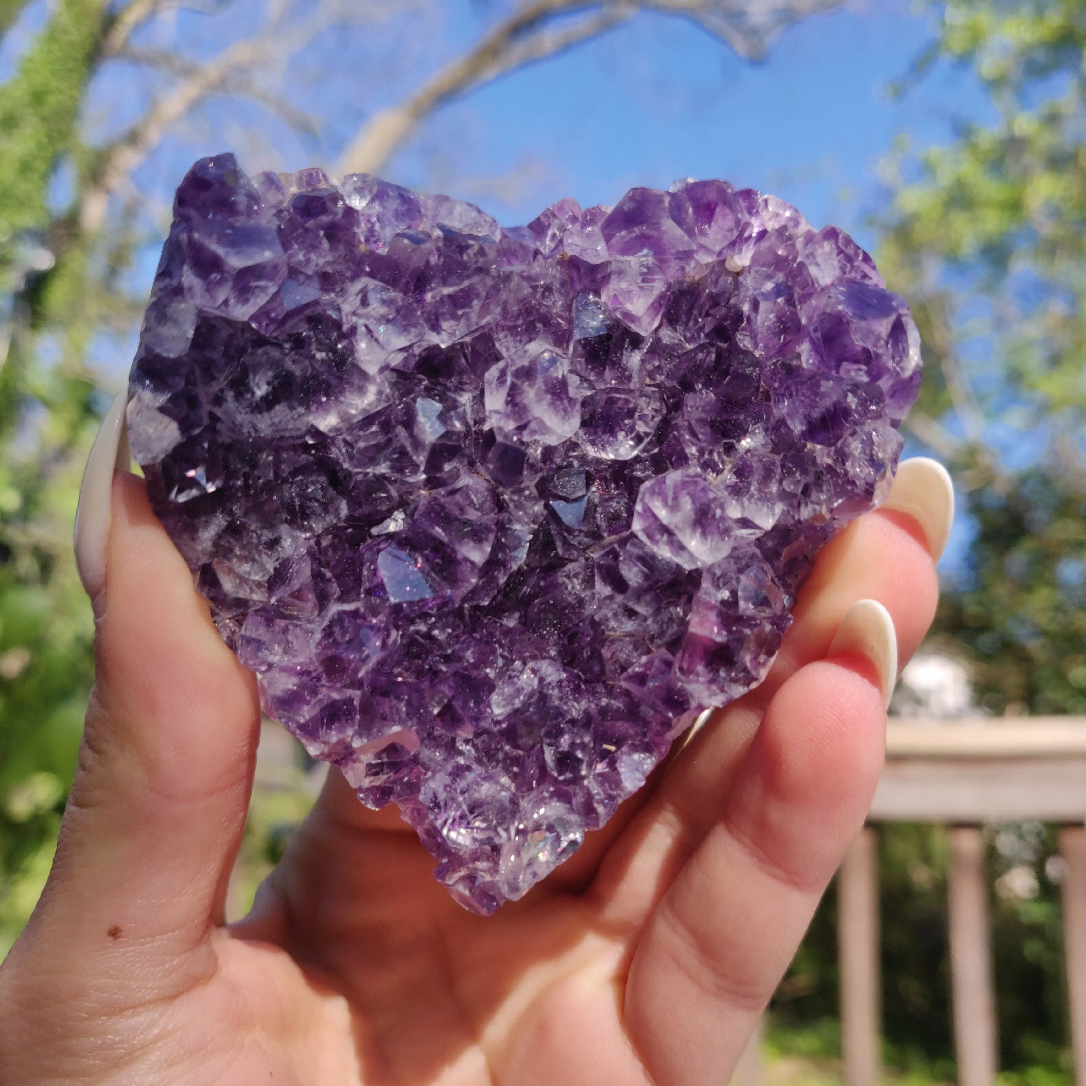 Amethyst Geode & Agate Heart (#24)