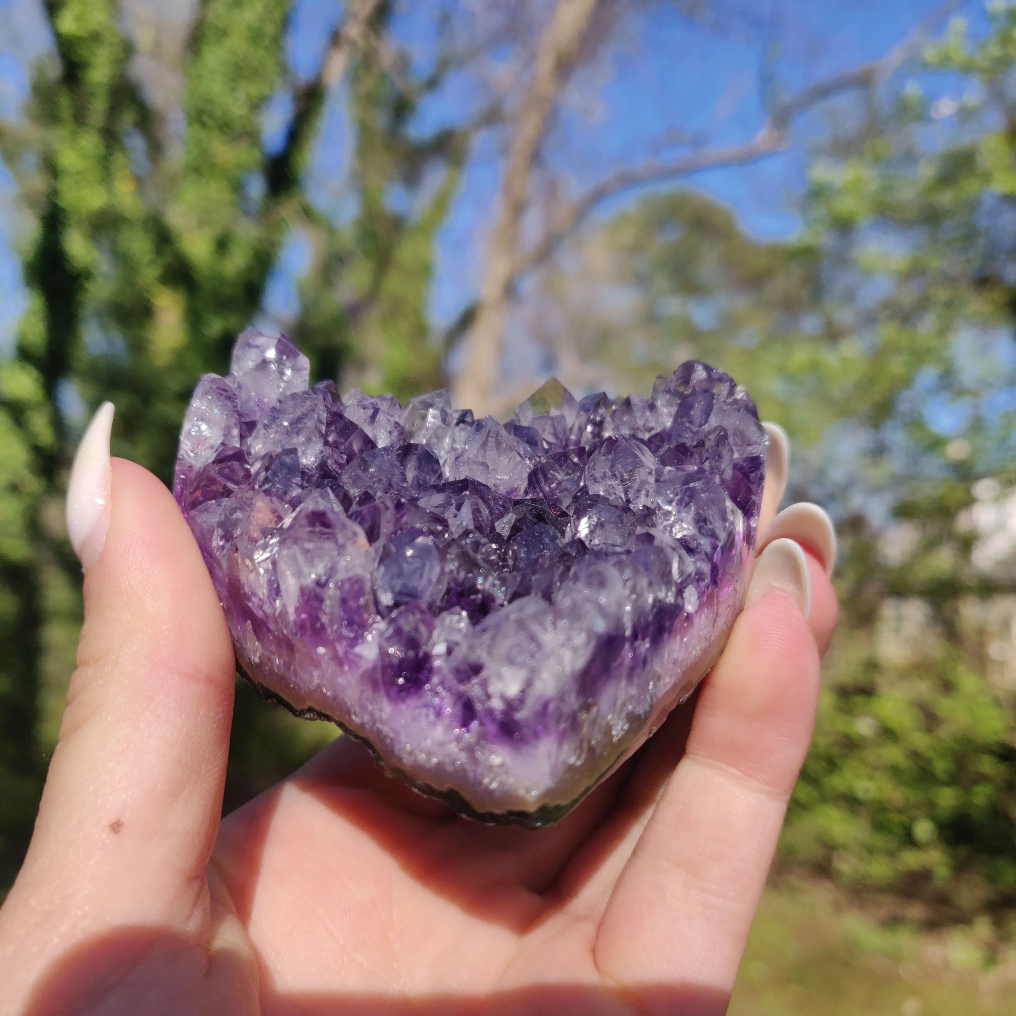 Amethyst Geode & Agate Heart (#24)