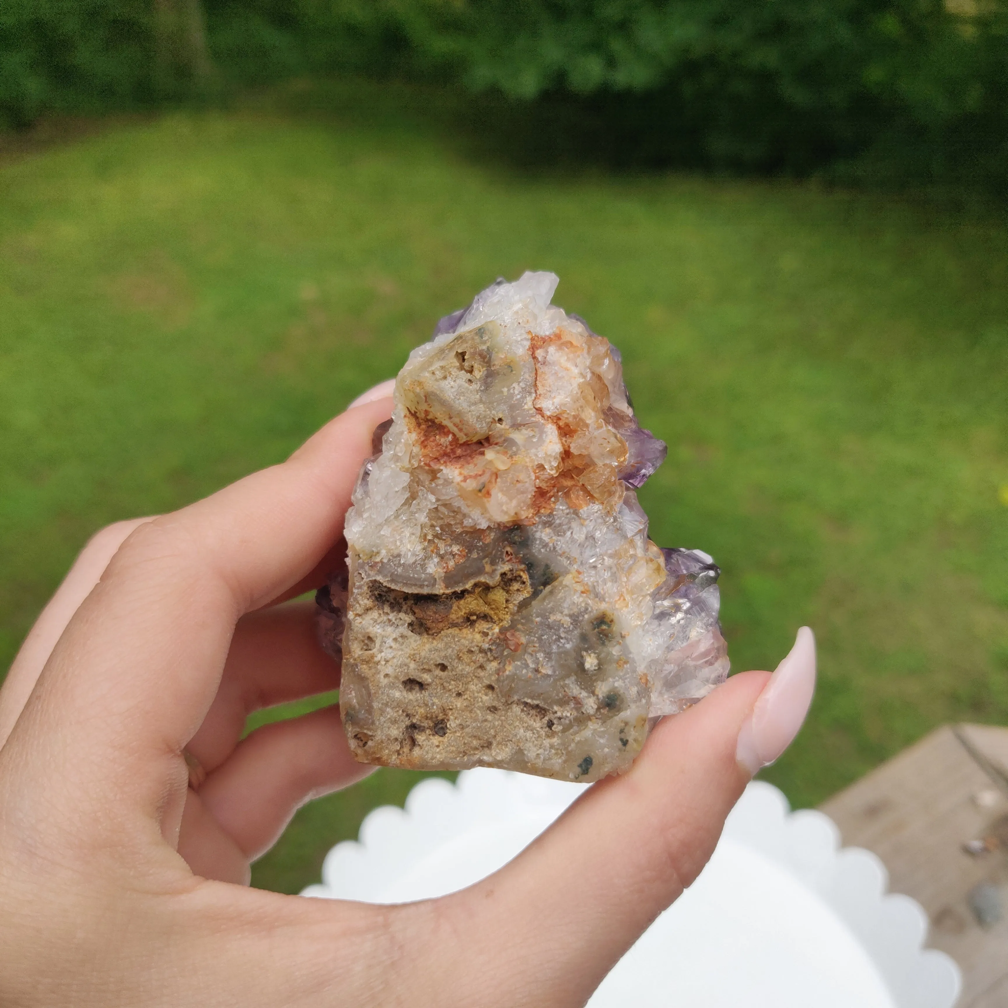 Amethyst Geode Free Form, Cut Base (#15)