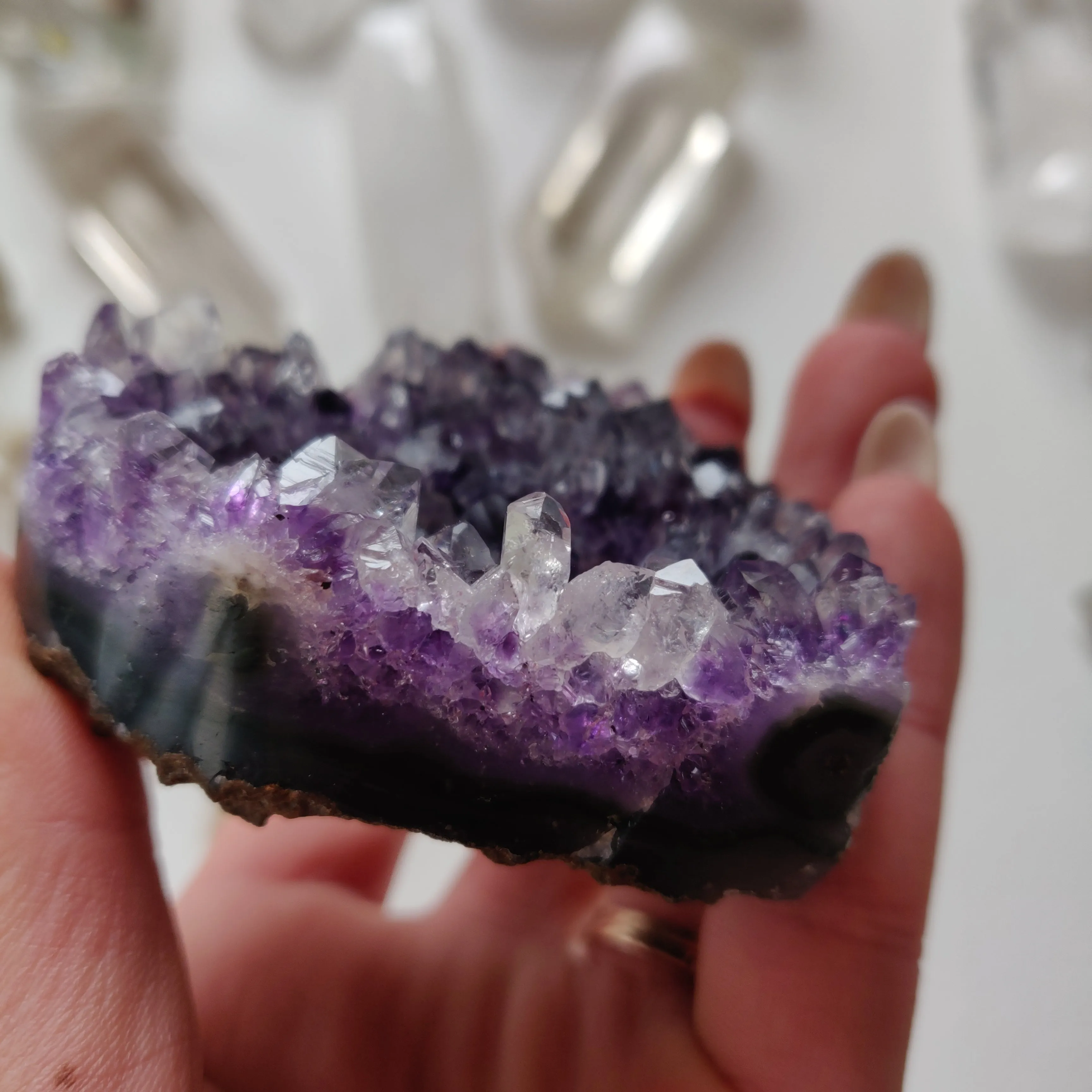 Amethyst Geode Heart (#2A)