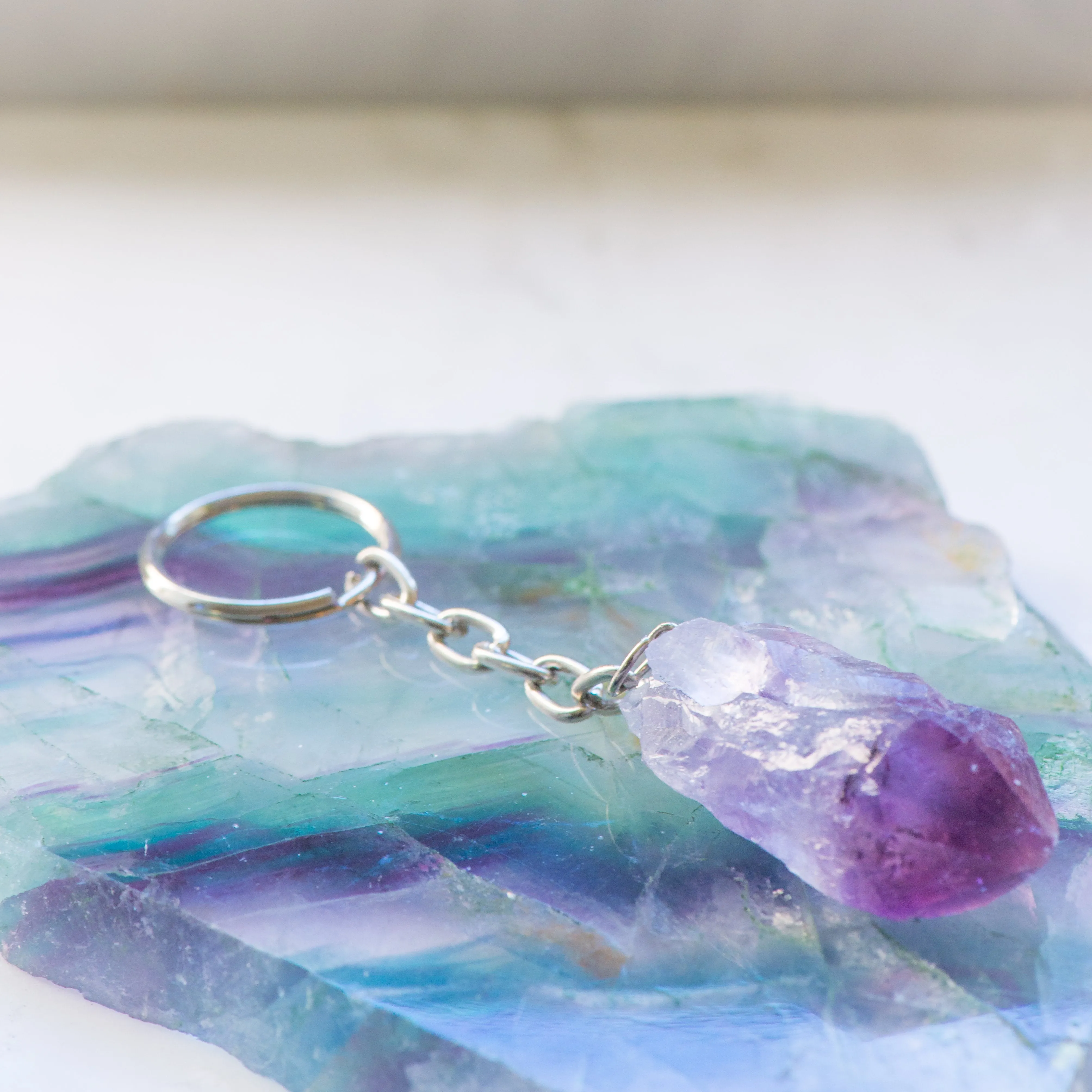 Amethyst Keychain