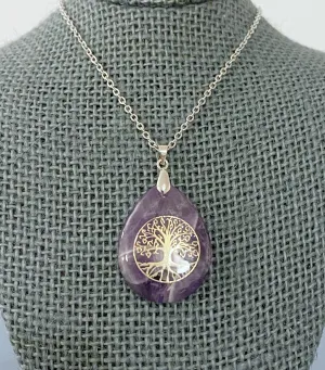 Amethyst Pendant Necklace