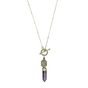 Amethyst Satellite Chain Necklace - Healing and Protective Jewelry