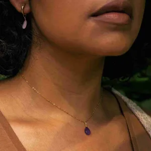 Amethyst Simple Necklace