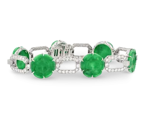 Art Deco Jade and Diamond Bracelet