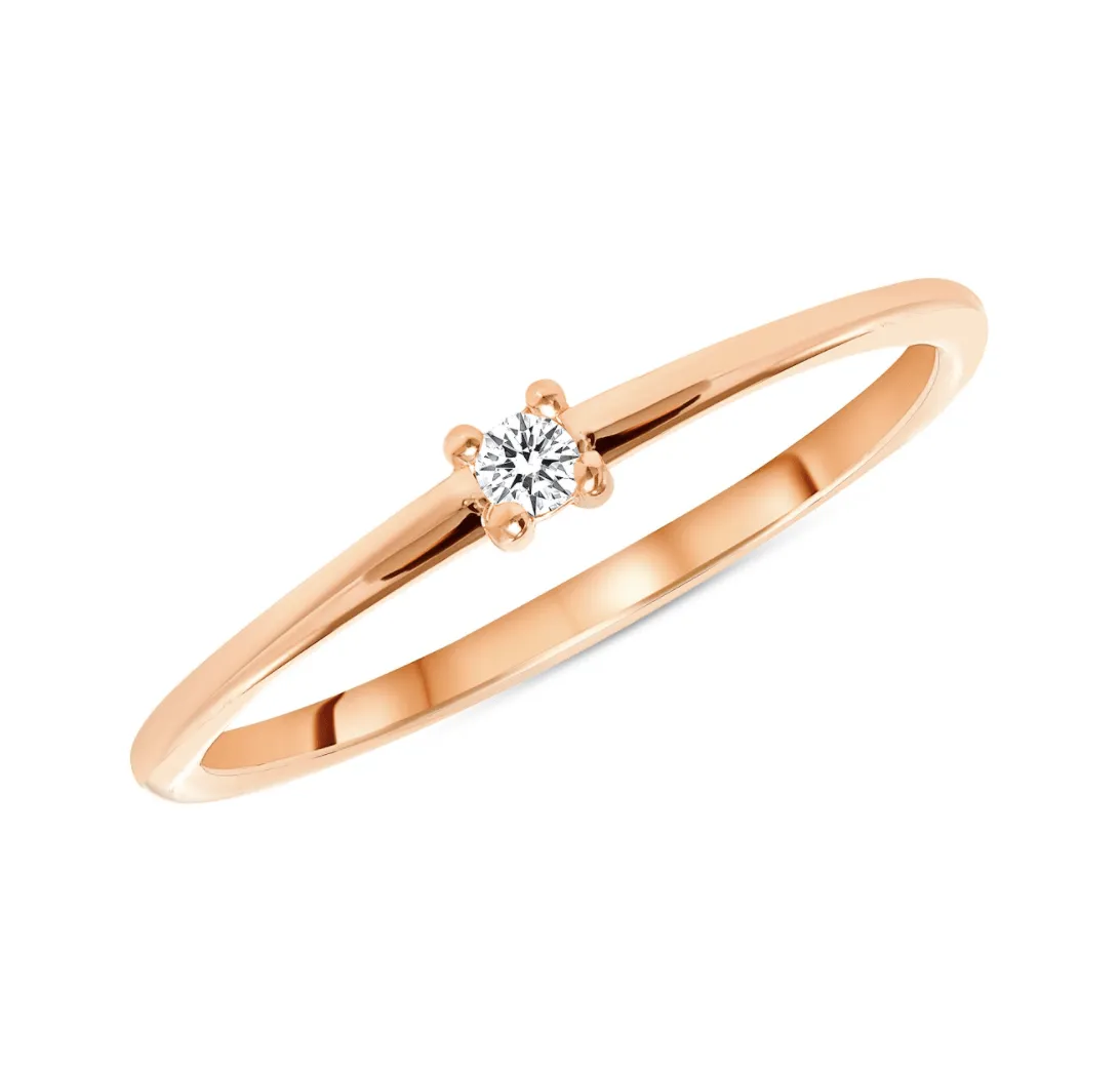 Aster Single Diamond Band