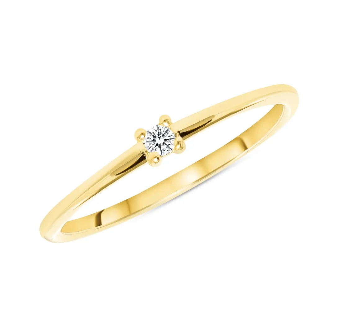 Aster Single Diamond Band