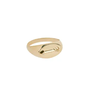 Baby Signet Arrow Yellow Gold