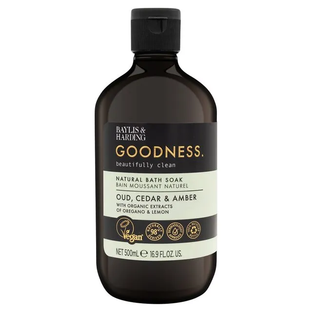 Baylis & Harding Goodness Oud, Cedar & Amber Bath Soak 500ml