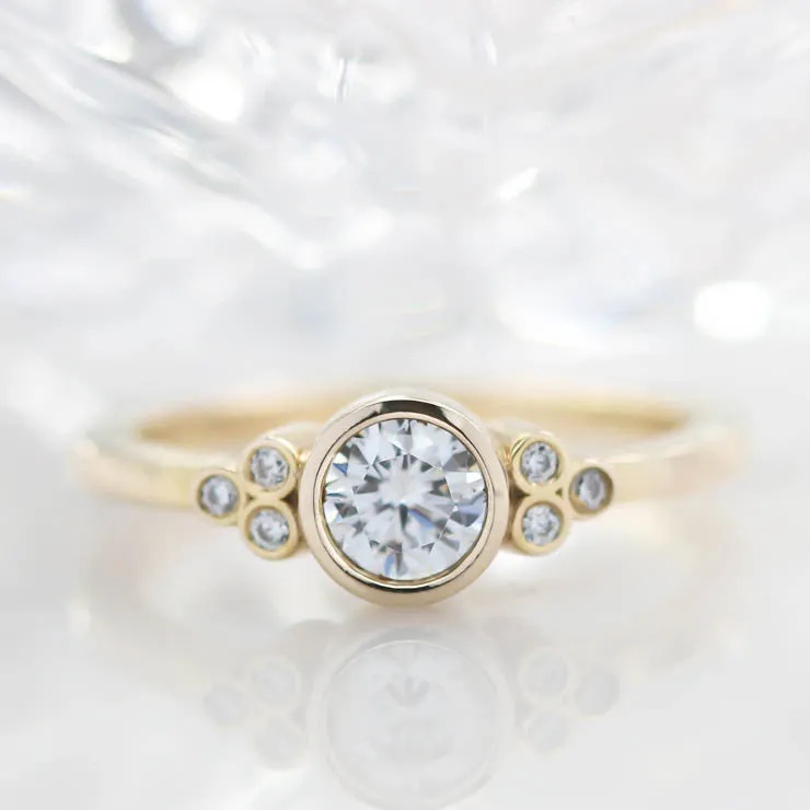 Bezel Set Diamond Setting Engagement Ring - Audrey