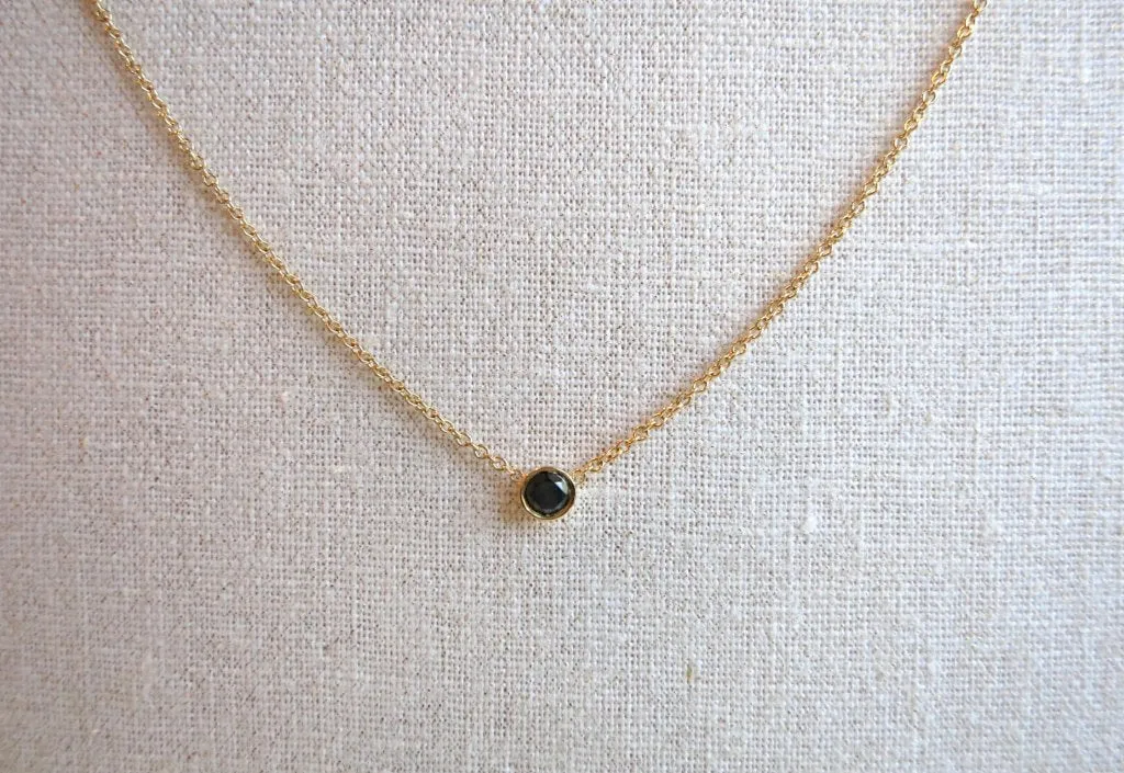 Black Diamond Necklace