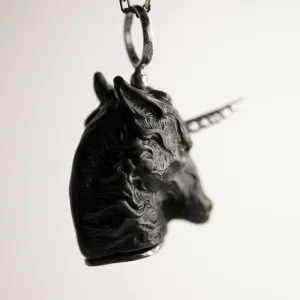 Black Unicorn pendant - final sale