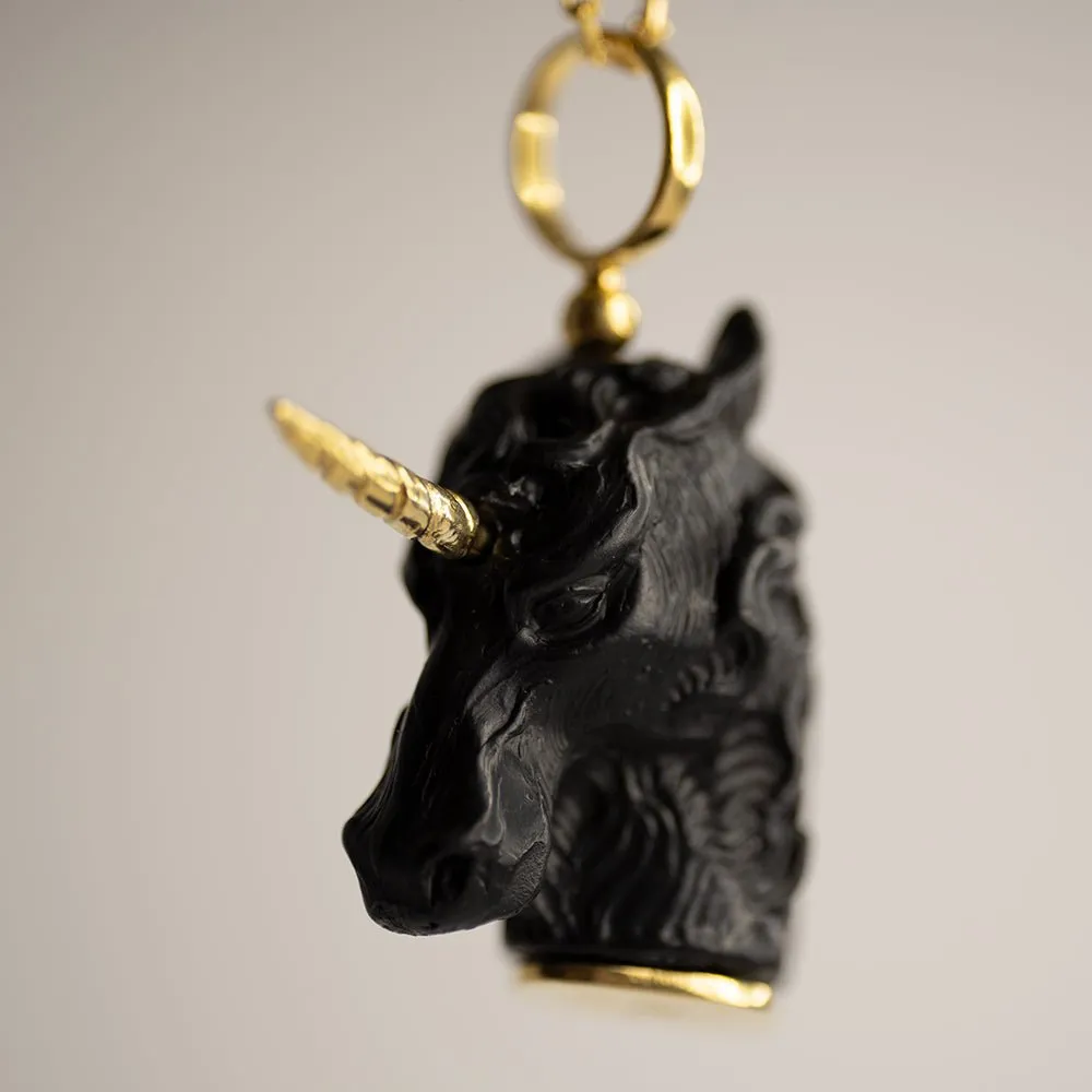 Black Unicorn pendant - final sale