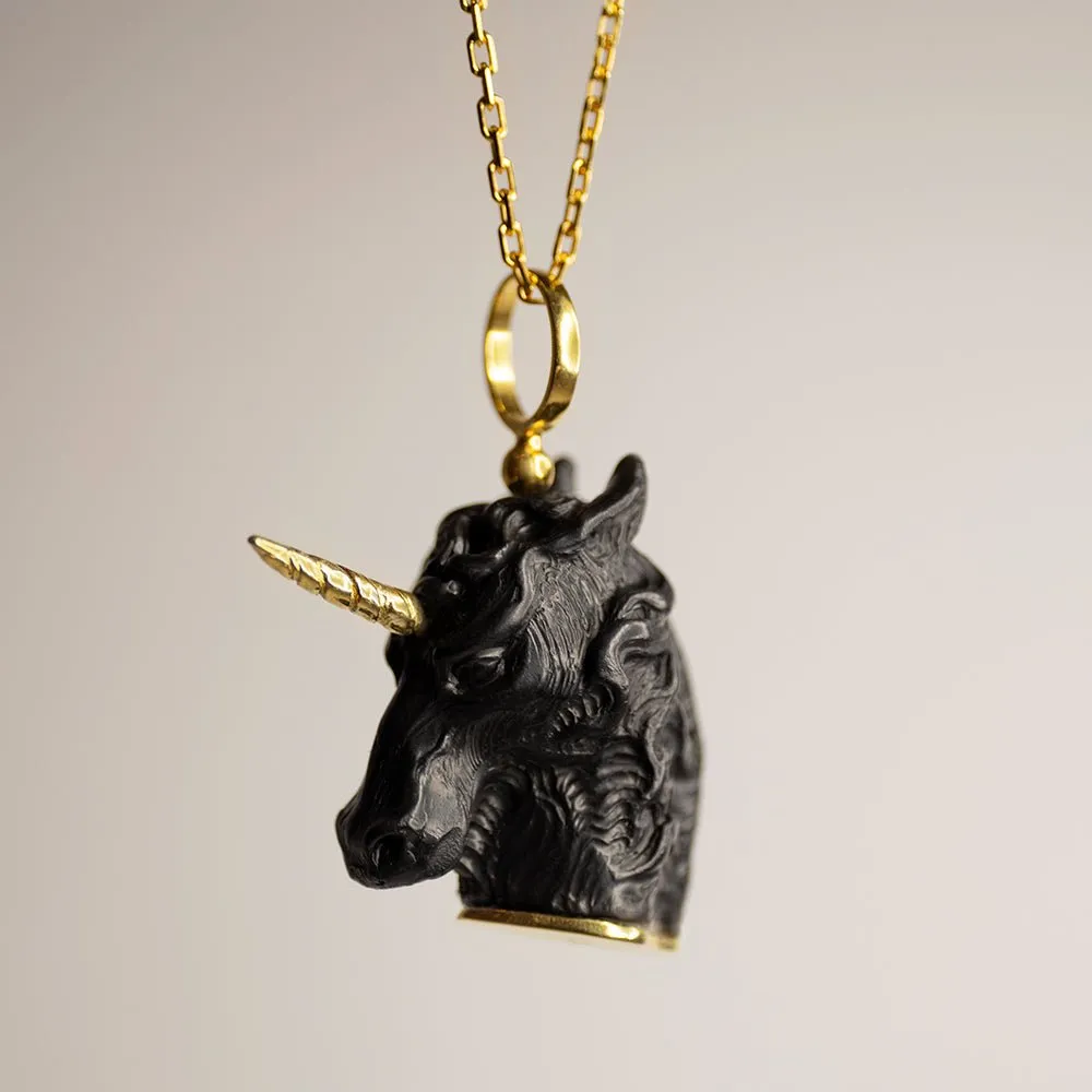 Black Unicorn pendant - final sale