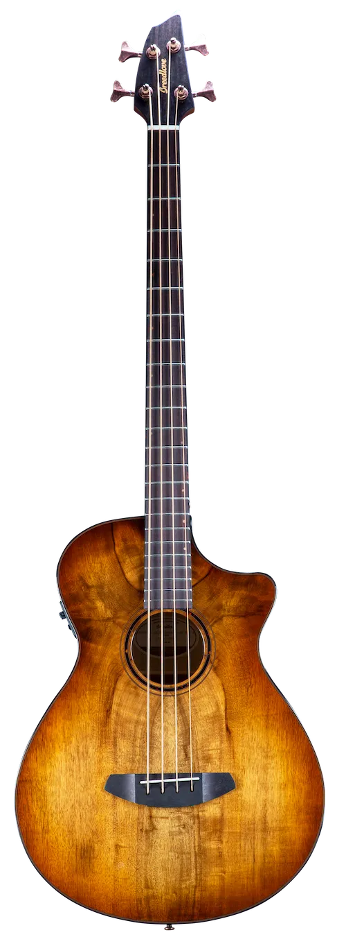 Breedlove Pursuit Exotic S Concerto Amber Bass CE Myrtlewood-Myrtlewood