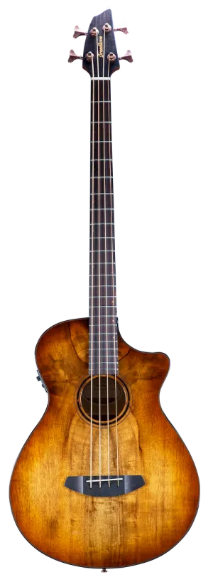 Breedlove Pursuit Exotic S Concerto Amber Bass CE Myrtlewood-Myrtlewood