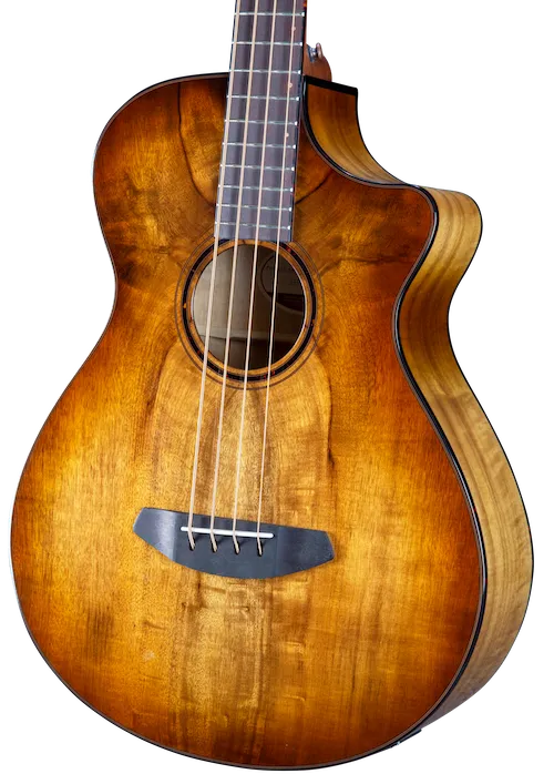 Breedlove Pursuit Exotic S Concerto Amber Bass CE Myrtlewood-Myrtlewood