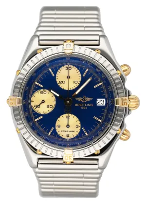 Breitling Chronomat B13050 Blue Dial Mens Watch With Box