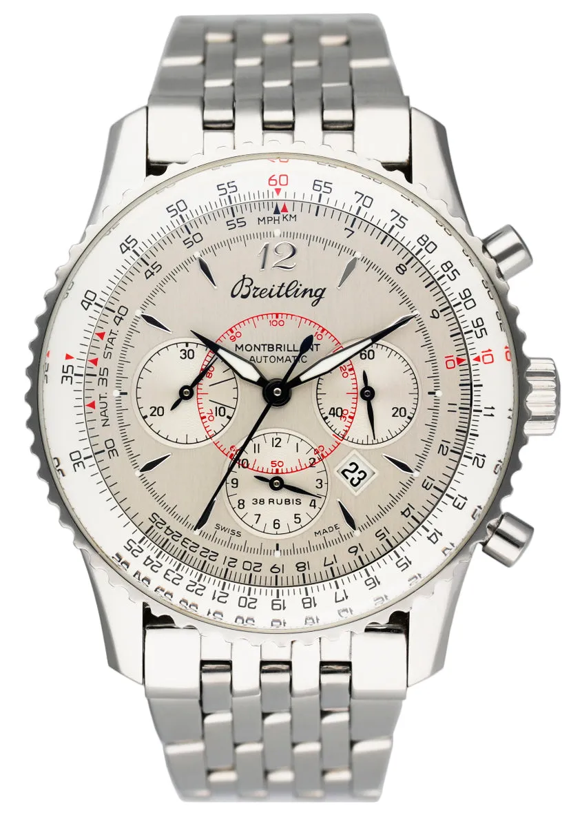 Breitling Navitimer Montbrillant A41330 Chronograph Steel Mens Watch